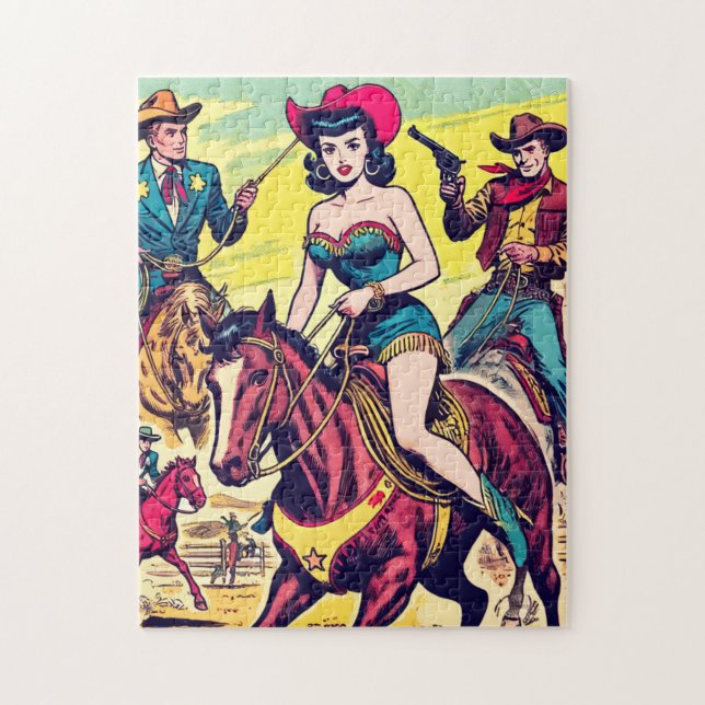 Comicen für den Retro-Western (Vertikal)