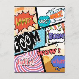 Comicen Originale Gestaltung Postkarte