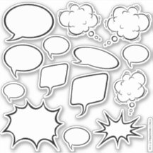 Comicen Zeichnete Ihre eigenen Coolen Sprechblasen