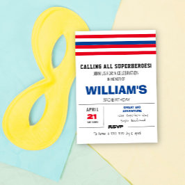 Comics Color Invitation d'anniversaire