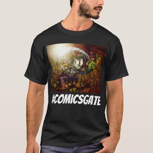 #ComicsGate T-Shirt, Männer T-Shirt (Vorderseite)