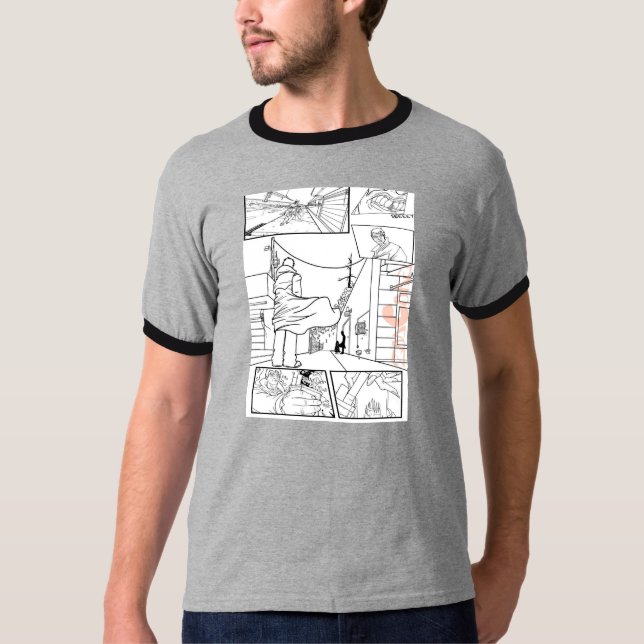 Comicstreifen T-Shirt (Vorderseite)