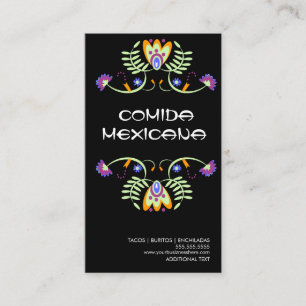 Comida Mexicana Food Truck Logo Carte de visite