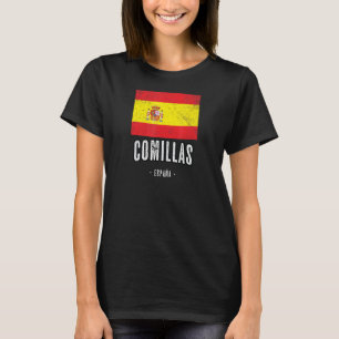 Comillas Spanien Es Flag Stadt Bandera Ropa T-Shirt