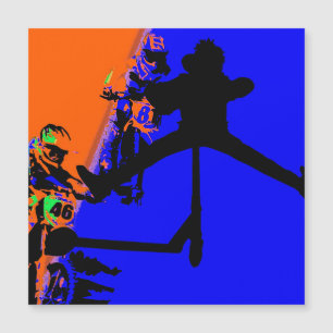 Comin' Through - Motox und Scooter Magnet