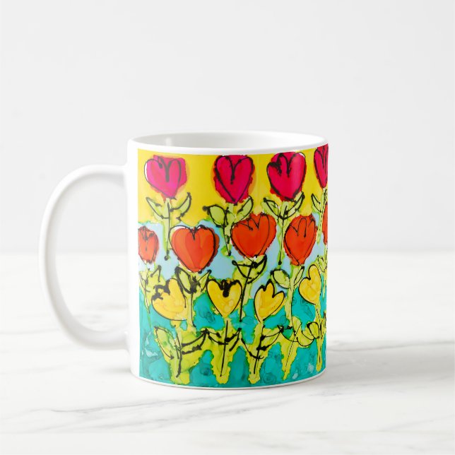 Coming Up Tulips Lovitude Tasse (Links)