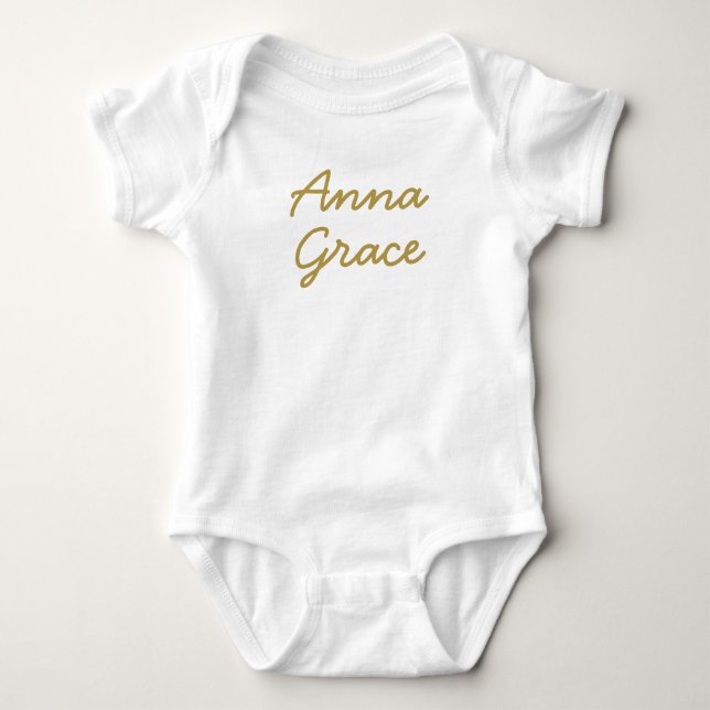 Coming Zuhause, Take Zuhause, Hello World baby gir Baby Strampler (Vorderseite)