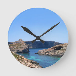 Comino-Insel in Malta Runde Wanduhr