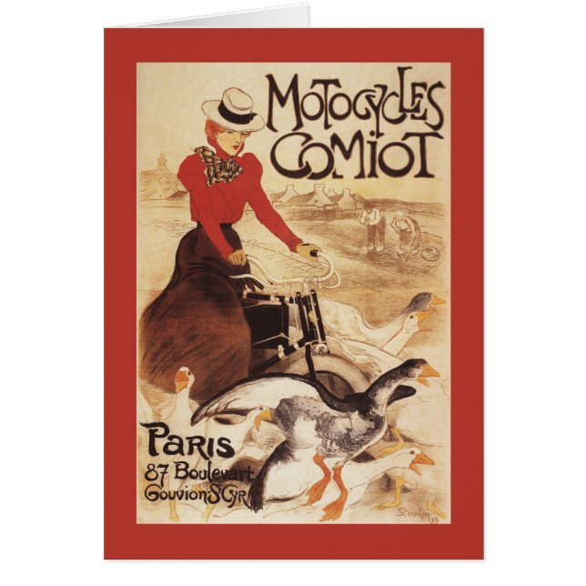 Comiot Motocycle Woman and Gänse Promo Poster (Vorne)
