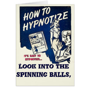 Comische Karten Hypnotisieren