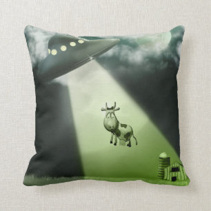 Comische UFO Kuh Entführung American MoJo Pillows Kissen