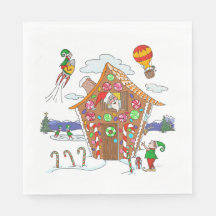 Comische Weihnachtsszene Santa Elves und Rudolph