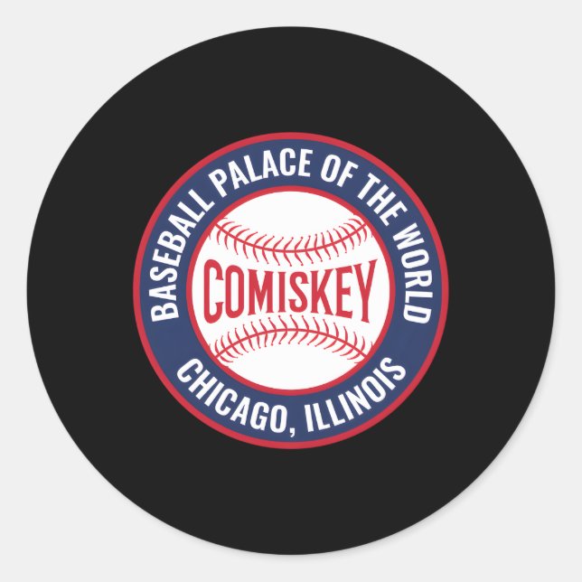 Comiskey Park Chicago Runder Aufkleber (Vorderseite)