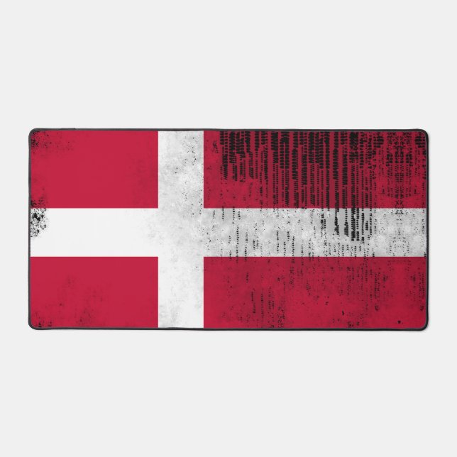 Comite Gaming Desk Mat - Dänische Flagge Schreibtischunterlage (Vorderseite)
