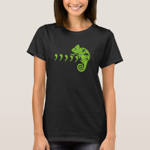 Comma Chameleon Funny 80's Music Texte Tiere T-Shirt