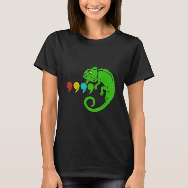 Comma Chameleon T-Shirt (Vorderseite)