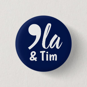 Comma Kamala und Tim 2024 Button