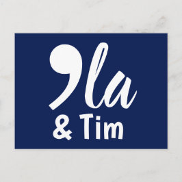 Comma Kamala und Tim 2024 Postkarte