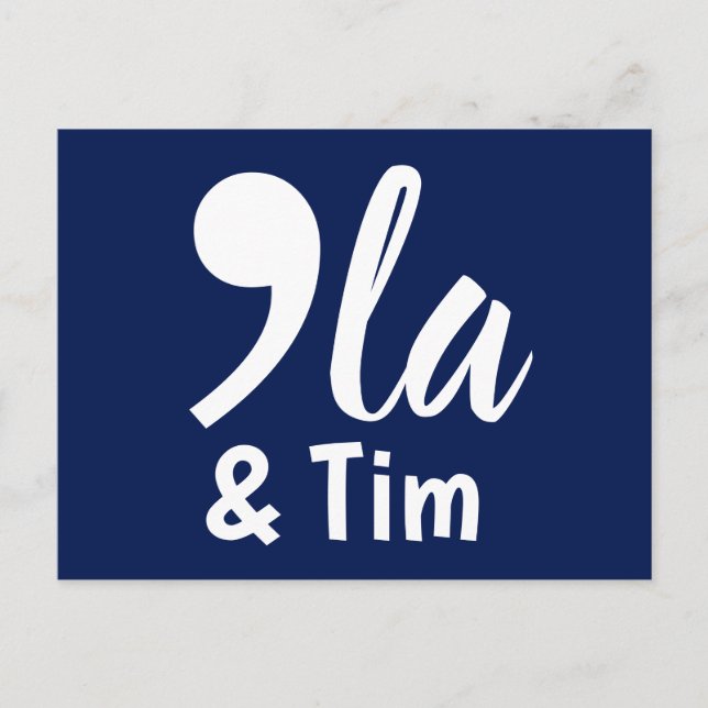 Comma Kamala und Tim 2024 Postkarte (Vorderseite)