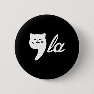 Comma La Cat Ladys for Kamala Harris Kinder Mädche Button