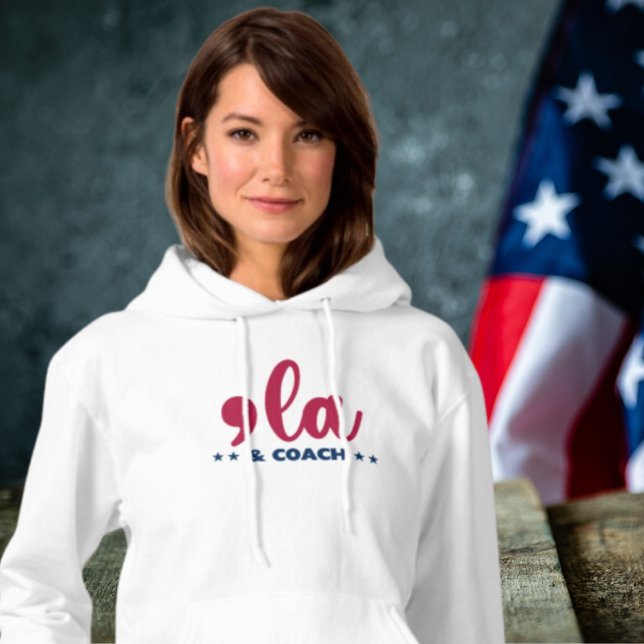 Comma la & Coach-Kamala Harris Tim Walz Women Hoodie (Von Creator hochgeladen)