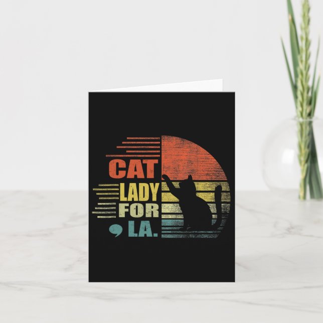 Comma La Funny Cat Karte (Vorderseite)