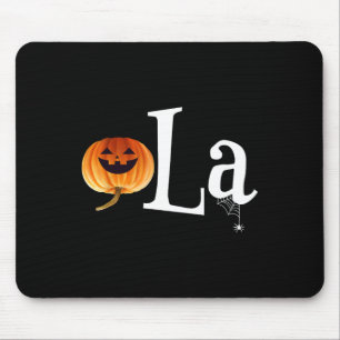 Comma La Funny Kamala Harris Halloween Pumpkin Men Mousepad