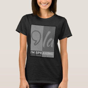 Comma La Funny Zitat Kamala Harris 2024 T-Shirt