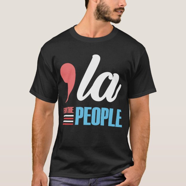 Comma-la für die Wahl des Volkes Kamala Harris T-Shirt (Vorderseite)