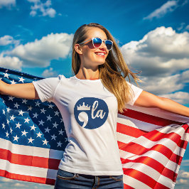 Comma La Harris Satzzeichen mit Crown 2024 T-Shirt