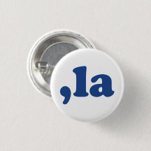 Comma La kamala Aussprache blau-weiß lustig