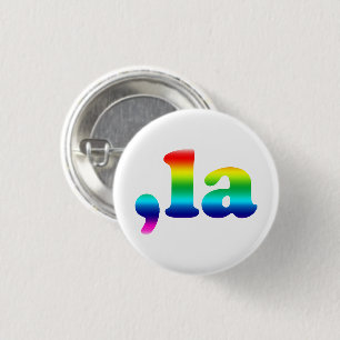 Comma La kamala Aussprache Regenbogen lgbt Stolz Button