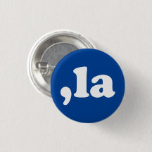 Comma La kamala Aussprache Typografie blau