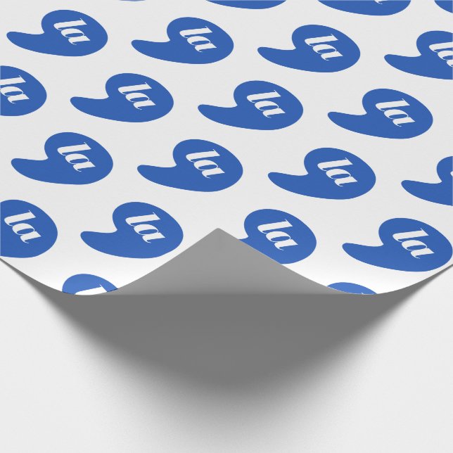 Comma La - Kamala Blue Geschenkpapier (Ecke)