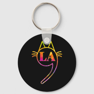 Comma La Kamala Cat Gefärbte Krawatte Retro Harris Schlüsselanhänger
