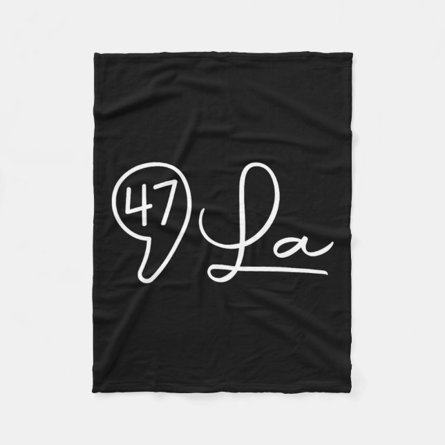 Comma La Kamala Harris 47 Feminine Script for Wome Fleecedecke (Vorderseite)