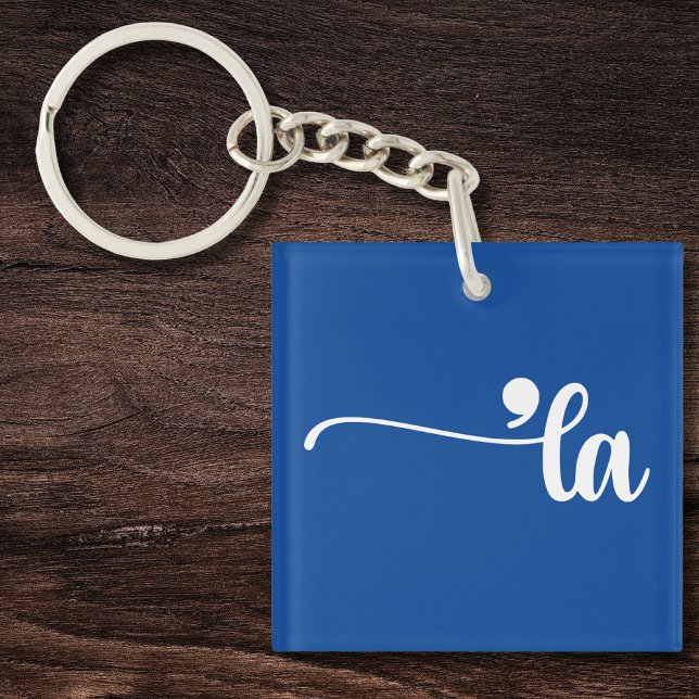 Comma La | Kamala Harris Blue Schlüsselanhänger (Von Creator hochgeladen)