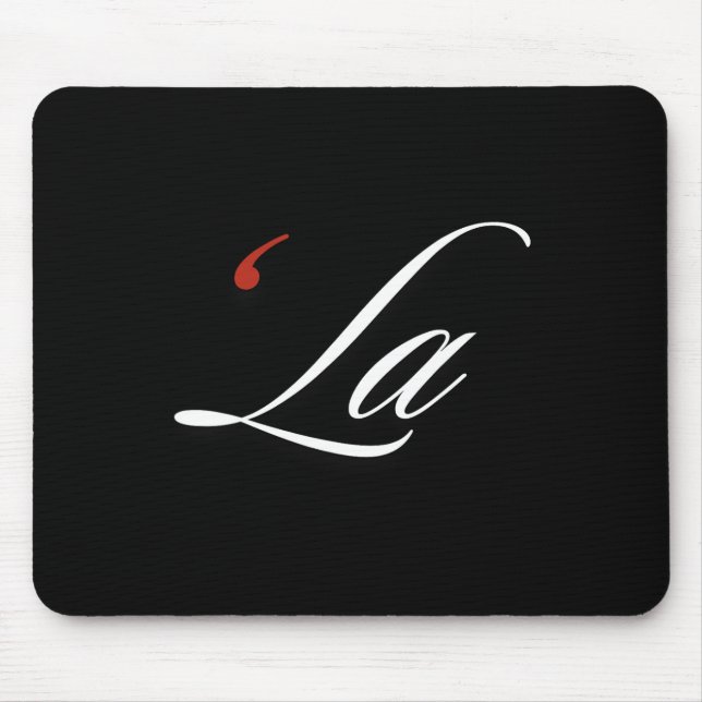 Comma La Kamala Harris Funny Punctuation La Electi Mousepad (Vorne)