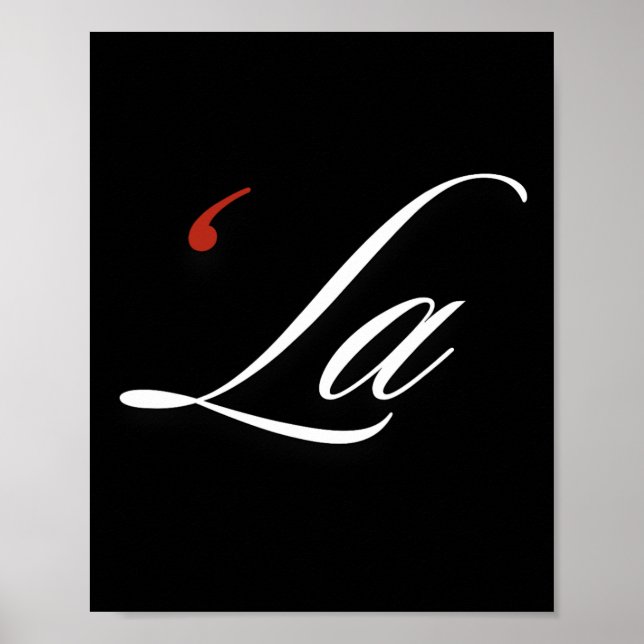 Comma La Kamala Harris Funny Punctuation La Electi Poster (Vorne)