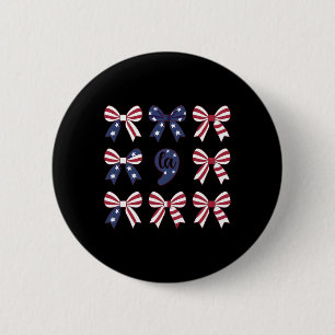 Comma La Kamala Harris für den Präsidenten 2024 Co Button