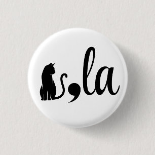 Comma La Kamala Harris - Katzenmutter für Kamala Button