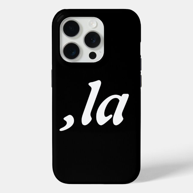 Comma La Kamala Harris - maßgeschneidertes Textdes Case-Mate iPhone Hülle (Rückseite)