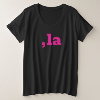 Comma La Kamala Harris - maßgeschneidertes Textdes Große Größe T-Shirt
