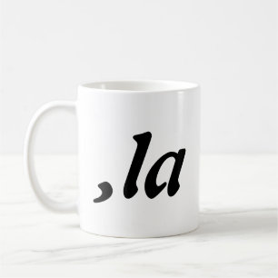 Comma La Kamala Harris - maßgeschneidertes Textdes Kaffeetasse
