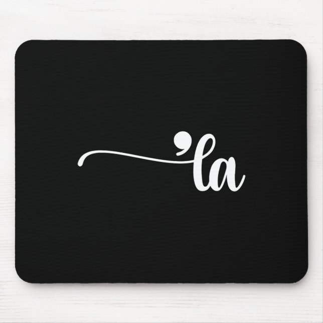 Comma La Kamala Harris Punctuation La Election Vot Mousepad (Vorne)