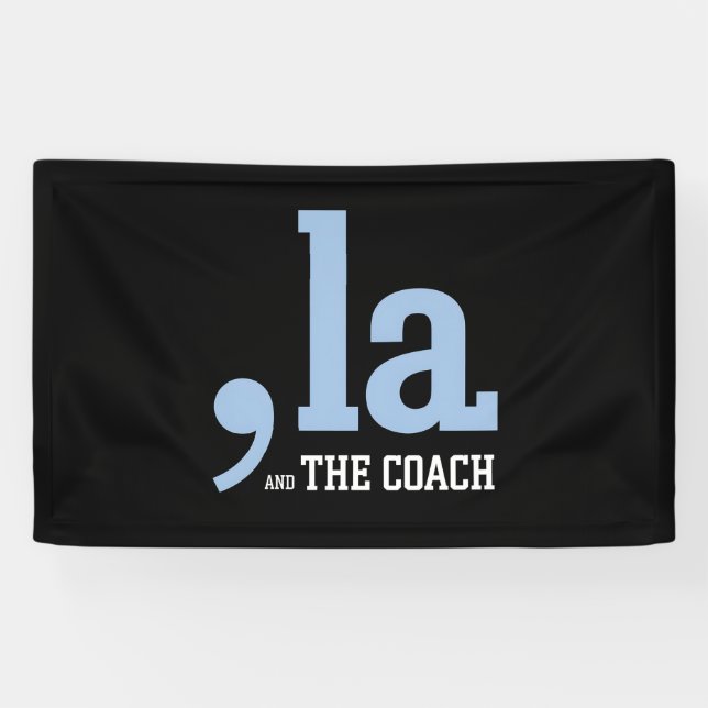 Comma La Kamala Harris Tim Walz Coach 2024 Banner (Horizontal)