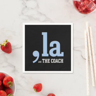 Comma La Kamala Harris Tim Walz Coach 2024 Serviette