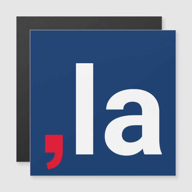 Comma La kamala lustige Aussprache Magnet (Vorne/Hinten)