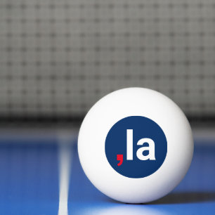 Comma La kamala lustige Aussprache rot-blau Tischtennisball