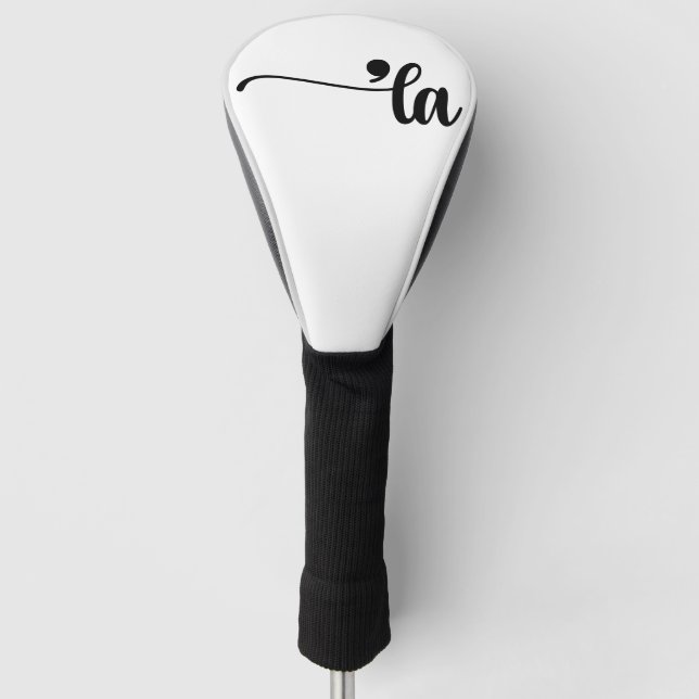 Comma La - Kamala White Golf Headcover (Vorderseite)